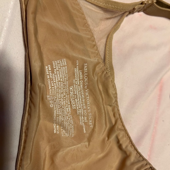 Victoria's Secret Fabulous Line Demi Nude 38DD Underwire Bra - Picture 3 of 4